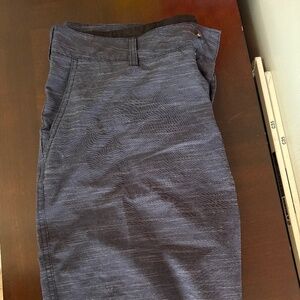 Navy blue "Trunks" brand hybrid shorts